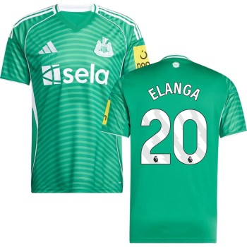 Men's ELANGA #20 Newcastle United Away Replica Jersey 2025/26