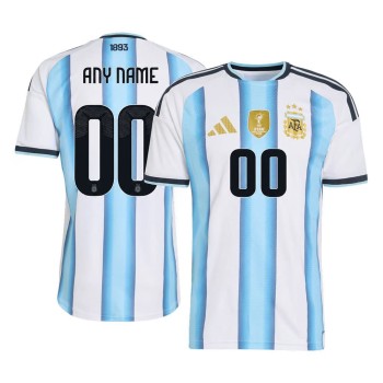 Men's Argentina Home Authentic Custom Jersey World Cup 2026 Men's Argentina Home Authentic Custom Jersey World Cup 2026