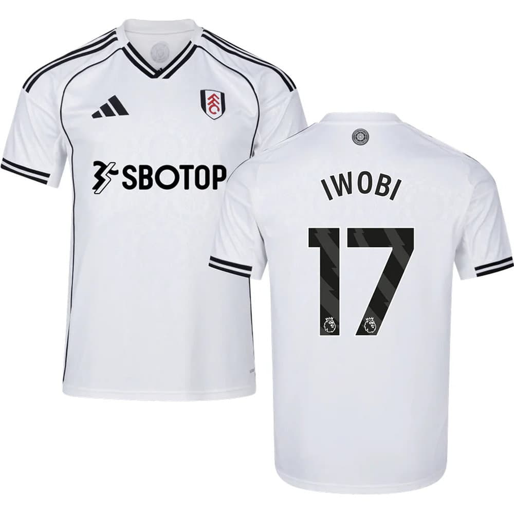 Kid's IWOBI #17 Fulham Home Replica Jersey 2025/26