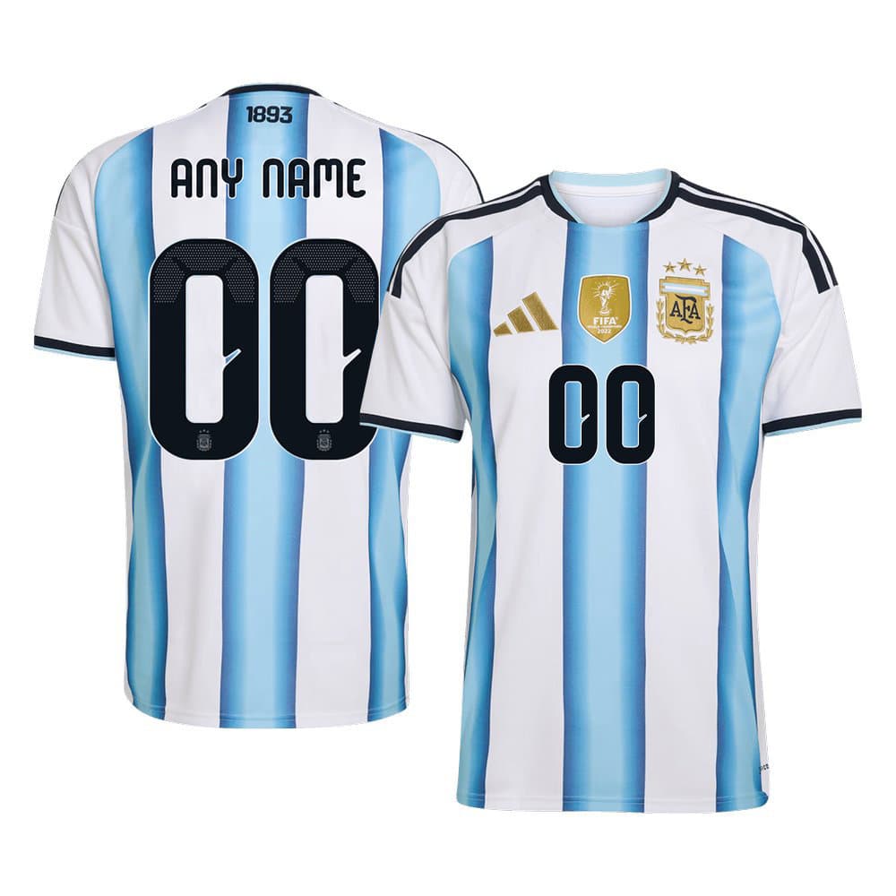 Kid's Argentina Home Replica Soccer Custom Jersey World Cup 2026 Kid's Argentina Home Replica Soccer Custom Jersey World Cup 2026