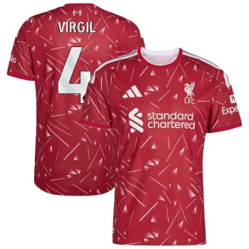Kid's VIRGIL #4 Liverpool Home Authentic Jersey 2026/27