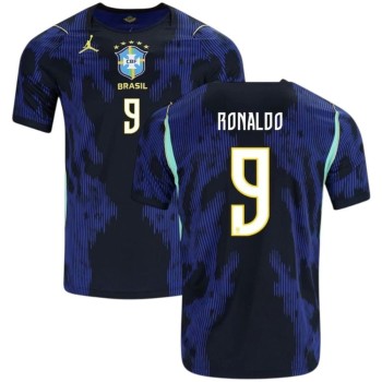 Men's RONALDO #9 Brazil Away Replica Jersey World Cup 2026