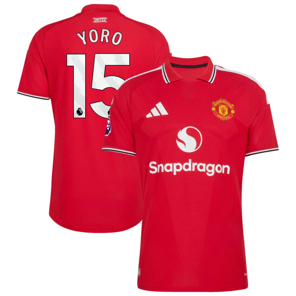 Kid's YORO #15 Manchester United Home Authentic Jersey 2026/27