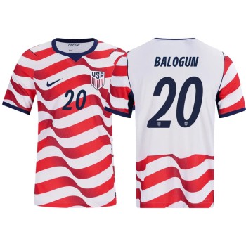 Men's Folarin Balogun #20 USA Home Match Authentic Jersey World Cup 2026