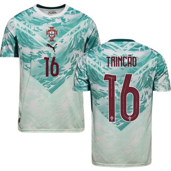 Kid's TRINCÃO #16 Portugal Away Replica Jersey World Cup 2026