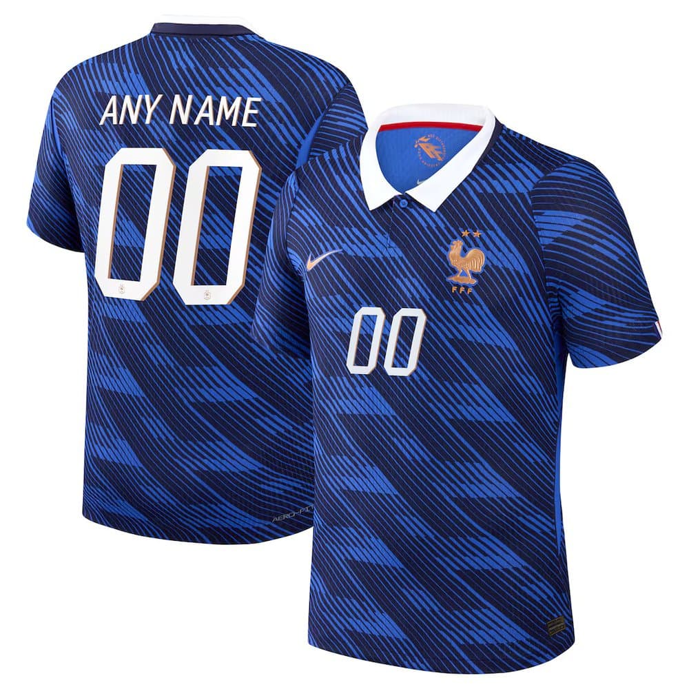 Kid's France Home Match Authentic Custom Jersey World Cup 2026