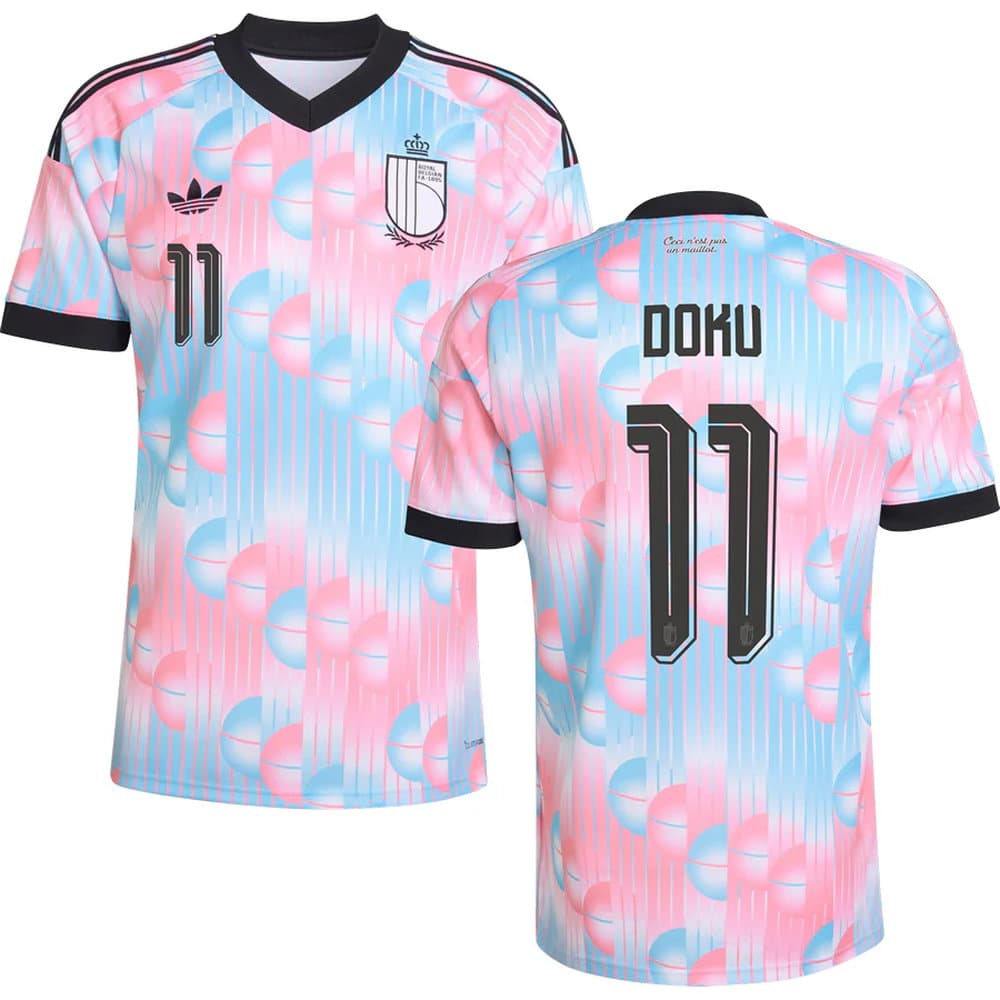 Kid's DOKU #11 Belgium Away Replica Jersey World Cup 2026 Kid's DOKU #11 Belgium Away Replica Jersey World Cup 2026