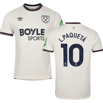 Kid's L.PAQUETÁ #10 West Ham United Away Replica Jersey 2025/26