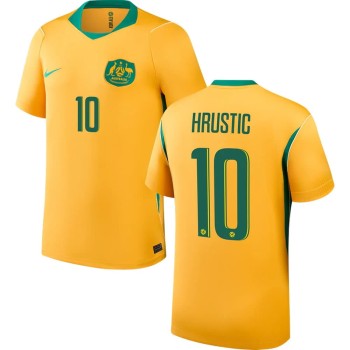 Men's HRUSTIC #10 Australia Home Replica Jersey World Cup 2026
