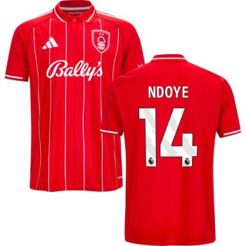 Men's NDOYE #14 Nottingham Forest Home Replica Jersey 2025/26