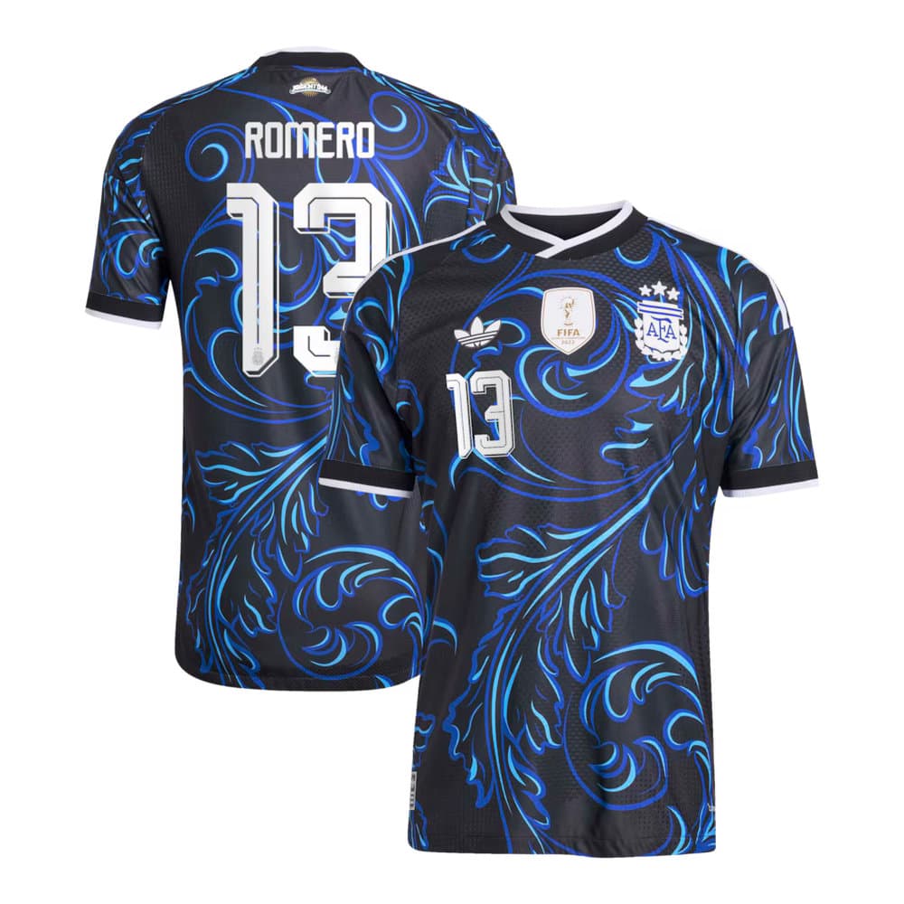 Kid's ROMERO #13 Argentina Away Authentic Jersey World Cup 2026 Kid's ROMERO #13 Argentina Away Authentic Jersey World Cup 2026
