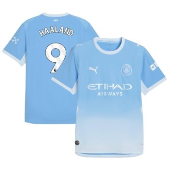 Kid's HAALAND #9 Manchester City Home Authentic Jersey 2026/27