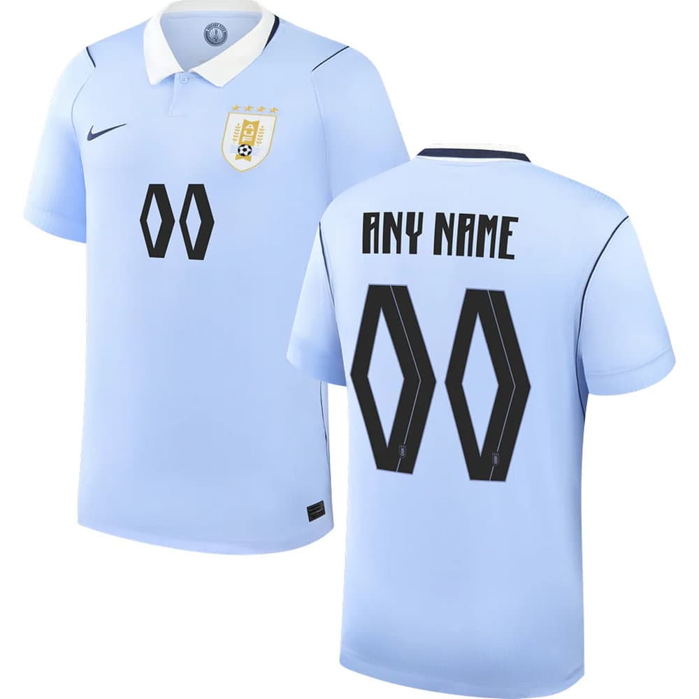 Men's Uruguay Home Replica Custom Jersey World Cup 2026 Men's Uruguay Home Replica Custom Jersey World Cup 2026