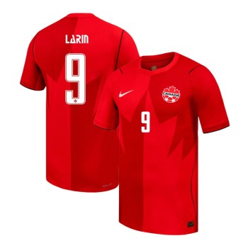Kid's Cyle Larin #9 Canada Home Match Authentic Jersey World Cup 2026
