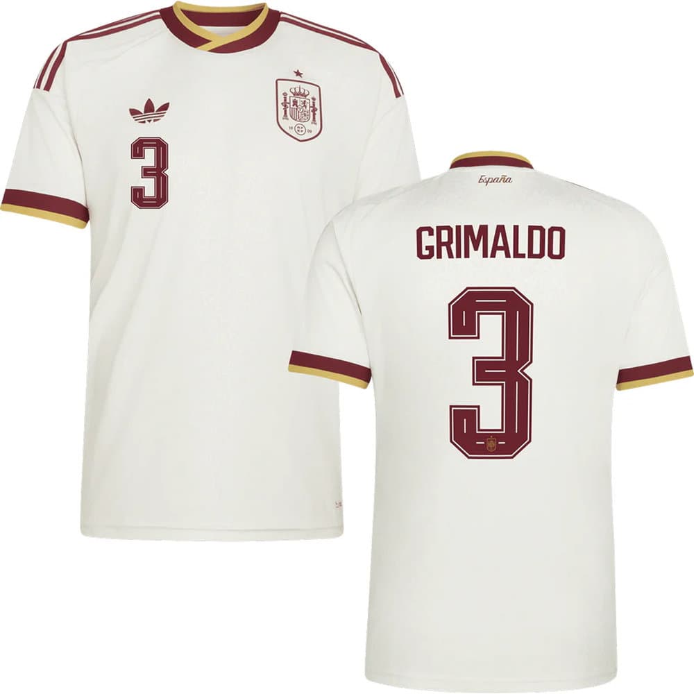 Kid's GRIMALDO #3 Spain Away Replica Jersey World Cup 2026 Kid's GRIMALDO #3 Spain Away Replica Jersey World Cup 2026