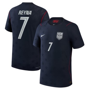 Men's Giovanni Reyna #7 USA Away Match Authentic Jersey World Cup 2026