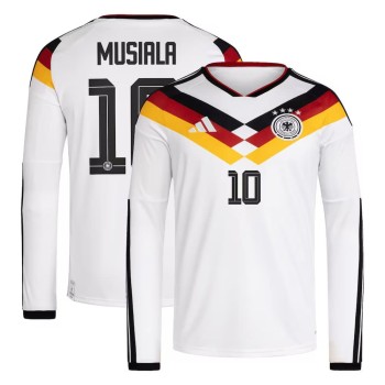 Men's Jamal Musiala #10 Germany Home Replica Long Sleeve Jersey World Cup 2026 Men's Jamal Musiala #10 Germany Home Replica Long Sleeve Jersey World Cup 2026