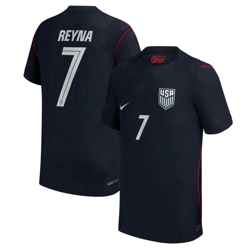 Kid's Giovanni Reyna #7 USA Away Match Authentic Jersey World Cup 2026 Kid's Giovanni Reyna #7 USA Away Match Authentic Jersey World Cup 2026