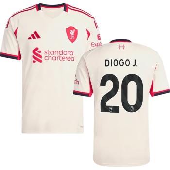 Kid's DIOGO J. #20 Liverpool Away Replica Jersey 2025/26