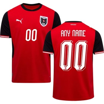 Kid's Austria Home Replica Custom Jersey World Cup 2026 Kid's Austria Home Replica Custom Jersey World Cup 2026