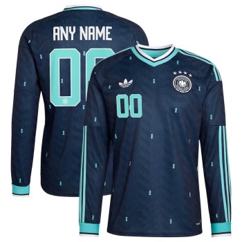 Men's Germany Away Replica Long Sleeve Custom Jersey World Cup 2026 Men's Germany Away Replica Long Sleeve Custom Jersey World Cup 2026