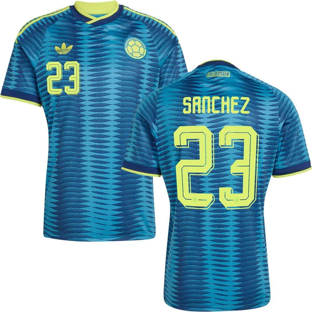 Kid's SANCHEZ #23 Colombia Away Replica Jersey World Cup 2026