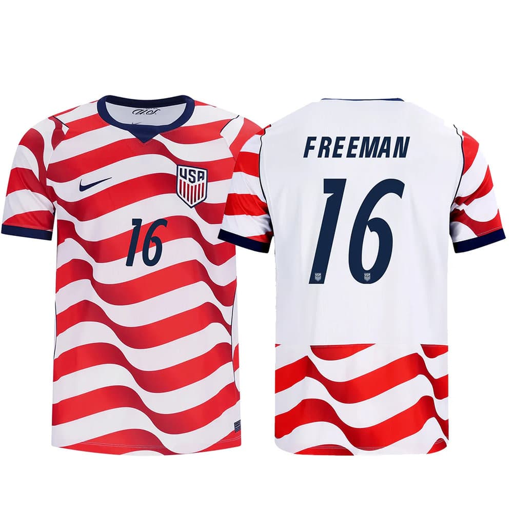 Men's Alex Freeman #16 USA Home Stadium Replica Jersey World Cup 2026