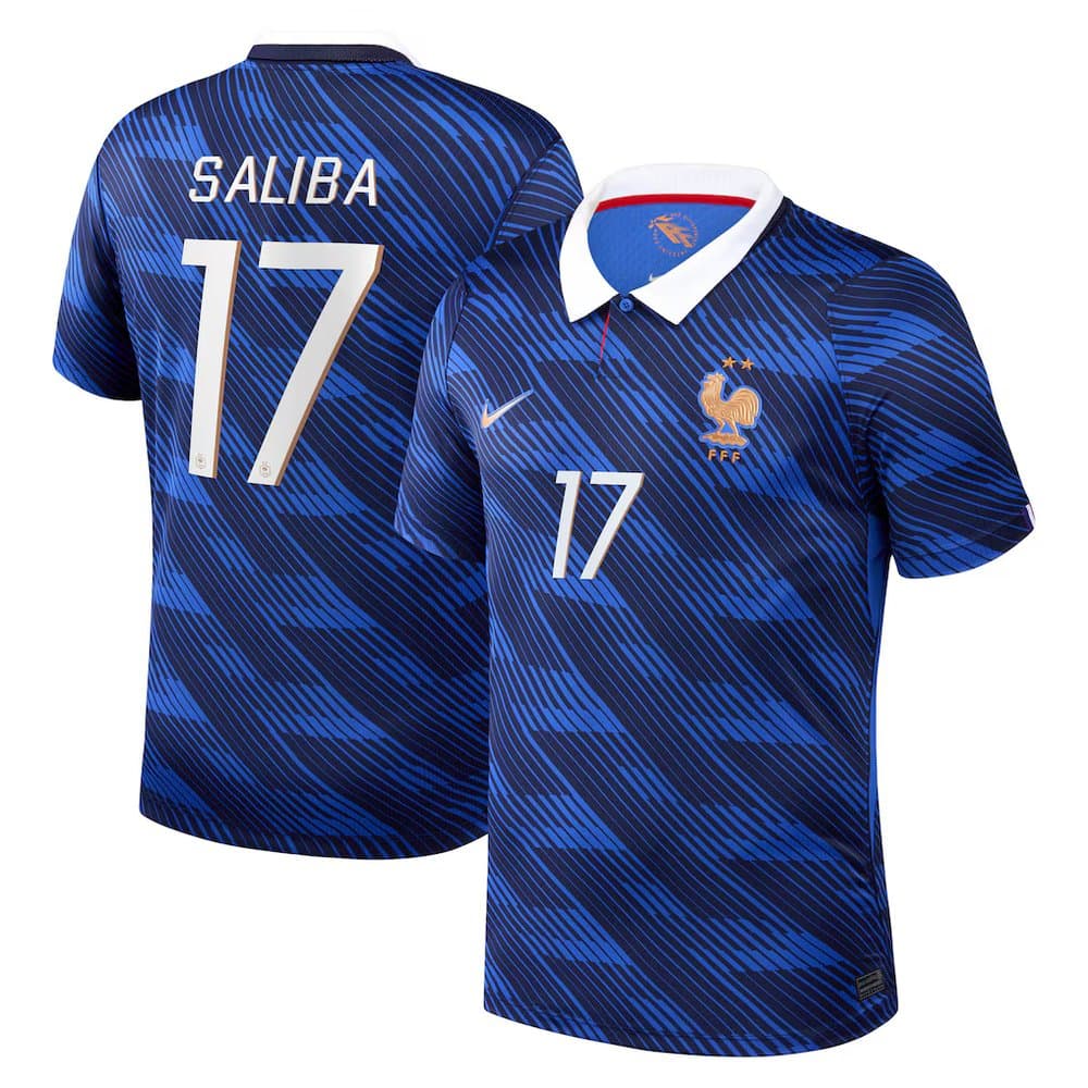 Kid's William Saliba #17 France Home Stadium Replica Jersey World Cup 2026