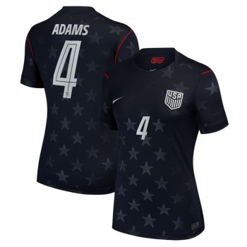 Women's Tyler Adams #4 USA Away Stadium Replica Jersey World Cup 2026