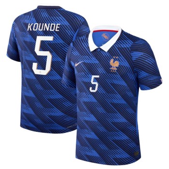 Kid's Jules Koundé #5 France Home Match Authentic Jersey World Cup 2026 Kid's Jules Koundé #5 France Home Match Authentic Jersey World Cup 2026