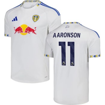 Men's AARONSON #11 Leeds United Home Replica Jersey 2025/26