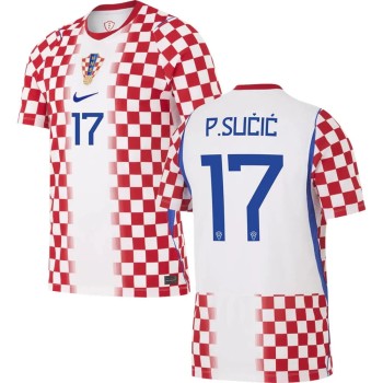 Men's P.SUČIĆ #17 Croatia Home Replica Jersey World Cup 2026