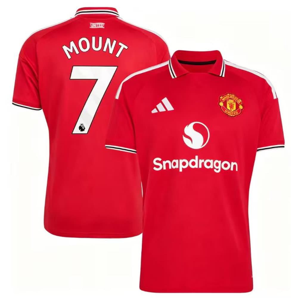 Kid's MOUNT #7 Manchester United Home Replica Jersey 2026/27
