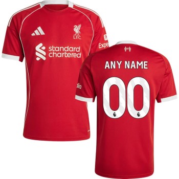 Kid's Liverpool Home Authentic Custom Jersey 2025/26 Kid's Liverpool Home Authentic Custom Jersey 2025/26