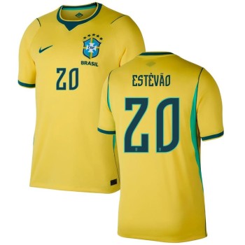 Men's ESTÊVÃO #20 Brazil Home Replica Jersey World Cup 2026 Men's ESTÊVÃO #20 Brazil Home Replica Jersey World Cup 2026