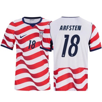 Kid's Max Arfsten #18 USA Home Match Authentic Jersey World Cup 2026