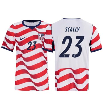Men's Joe Scally #23 USA Home Match Authentic Jersey World Cup 2026