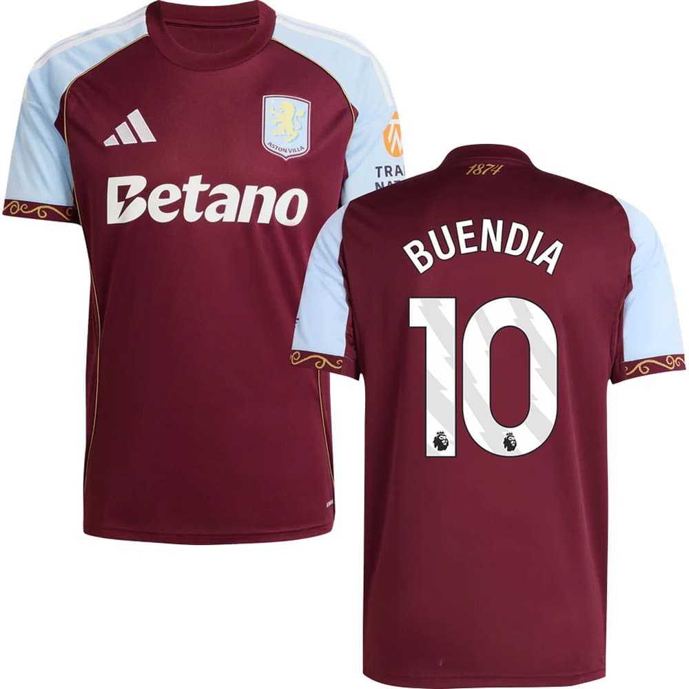 Kid's BUENDIA #10 Aston Villa Home Replica Jersey 2025/26