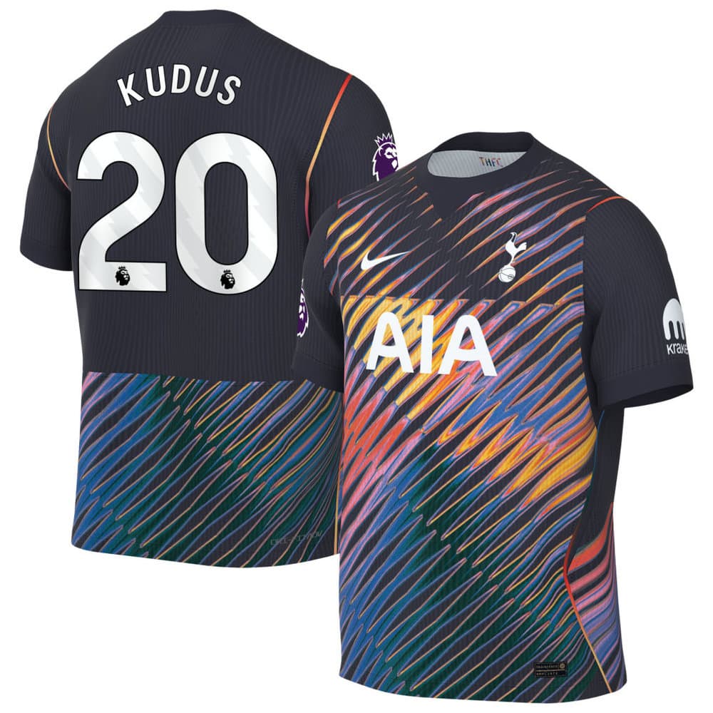 Men's KUDUS #20 Tottenham Hotspur Away Match Authentic Jersey 2026/27 Men's KUDUS #20 Tottenham Hotspur Away Match Authentic Jersey 2026/27