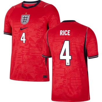 Kid's RICE #4 England Away Replica Jersey World Cup 2026