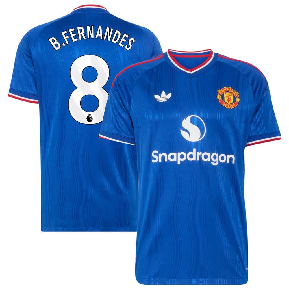 Men's B.FERNANDES #8 Manchester United Away Authentic Jersey 2026/27
