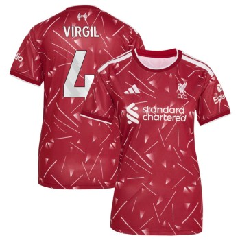 Women's VIRGIL #4 Liverpool Home Replica Jersey 2026/27 Women's VIRGIL #4 Liverpool Home Replica Jersey 2026/27