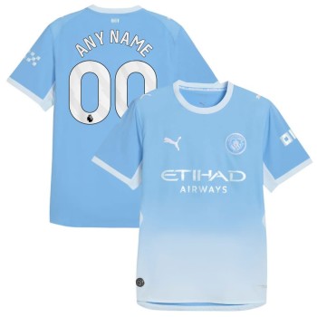 Kid's Manchester City Home Authentic Custom Jersey 2026/27