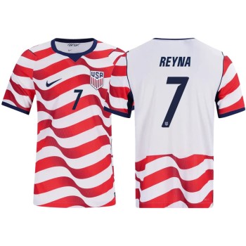 Men's Giovanni Reyna #7 USA Home Match Authentic Jersey World Cup 2026