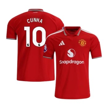 Men's CUNHA #10 Manchester United Home On-Field Authentic Jersey 2026/27