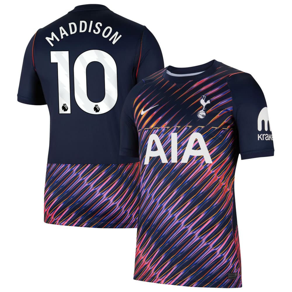 Men's MADDISON #10 Tottenham Hotspur Away Stadium Replica Jersey 2026/27