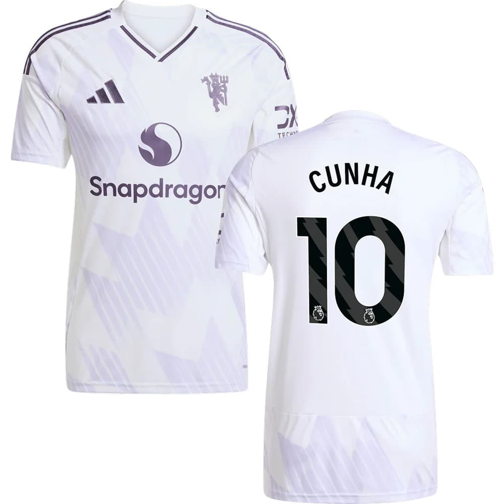 Men's CUNHA #10 Manchester United Away Replica Jersey 2025/26