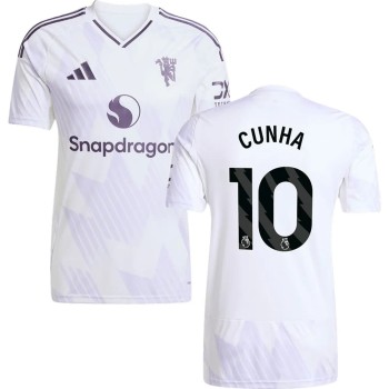 Men's CUNHA #10 Manchester United Away Replica Jersey 2025/26