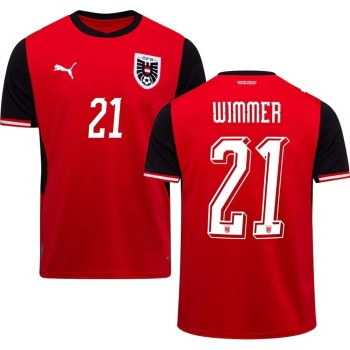 Kid's WIMMER #21 Austria Home Replica Jersey World Cup 2026
