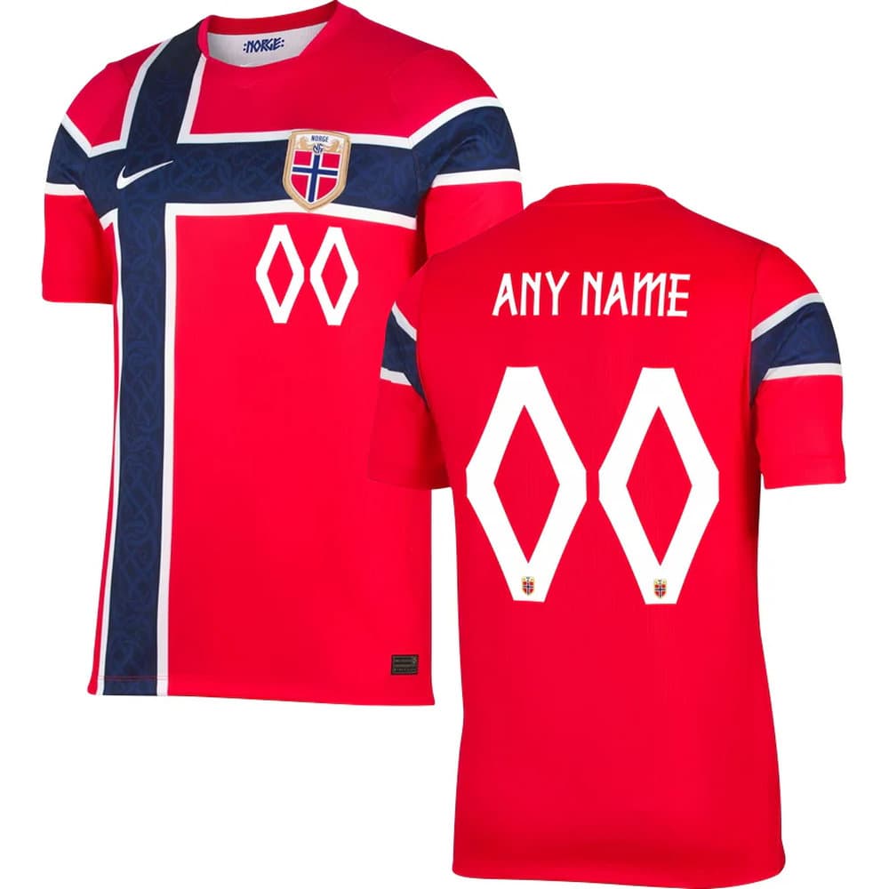 Men's Norway Home Replica Custom Jersey World Cup 2026 Men's Norway Home Replica Custom Jersey World Cup 2026